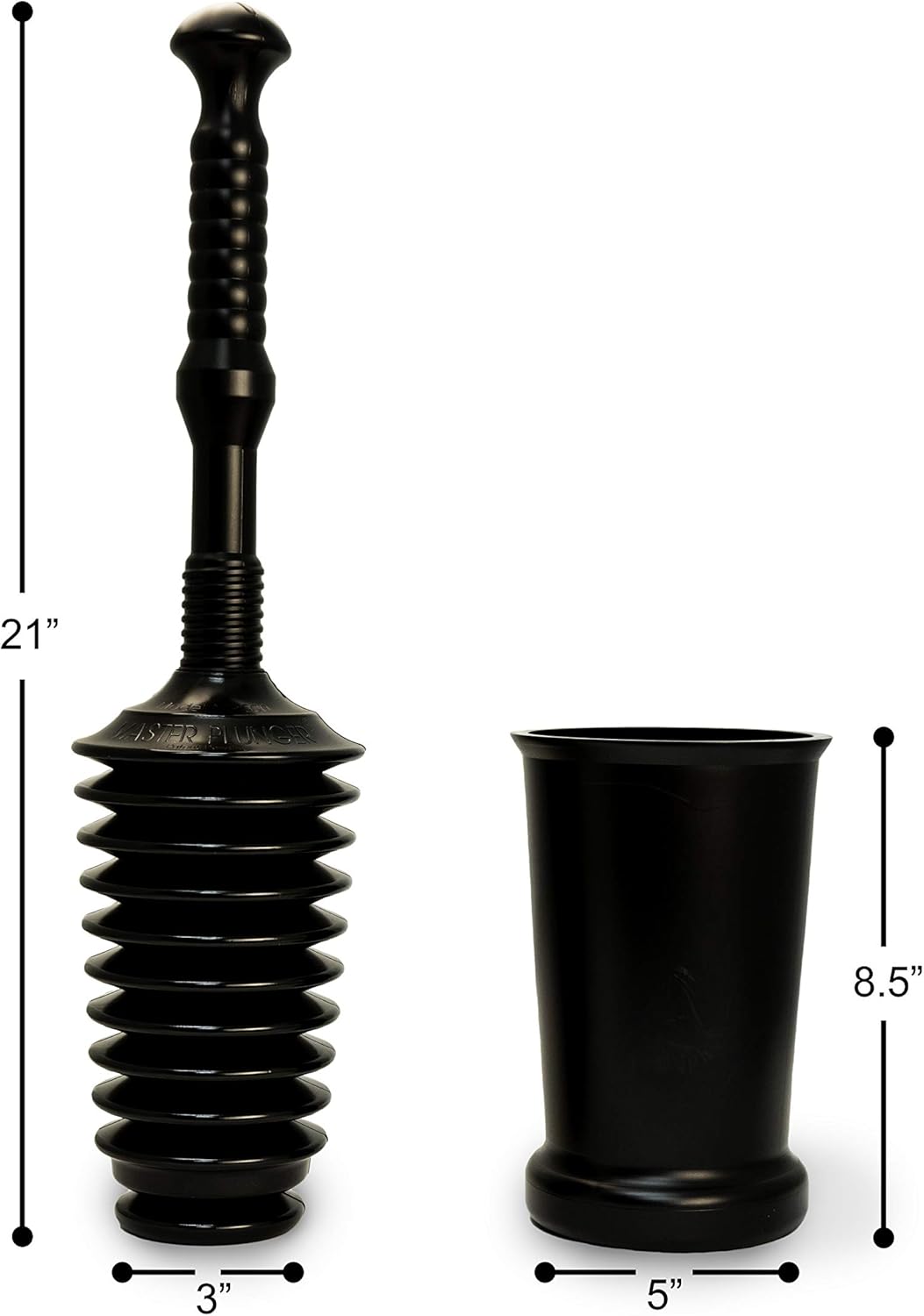 Master Plunger MP500-3TB Heavy Duty Toilet Plunger Kit 1