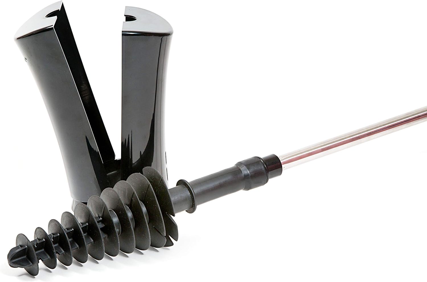 ToiletShroom Plunger with Caddy Holder Black