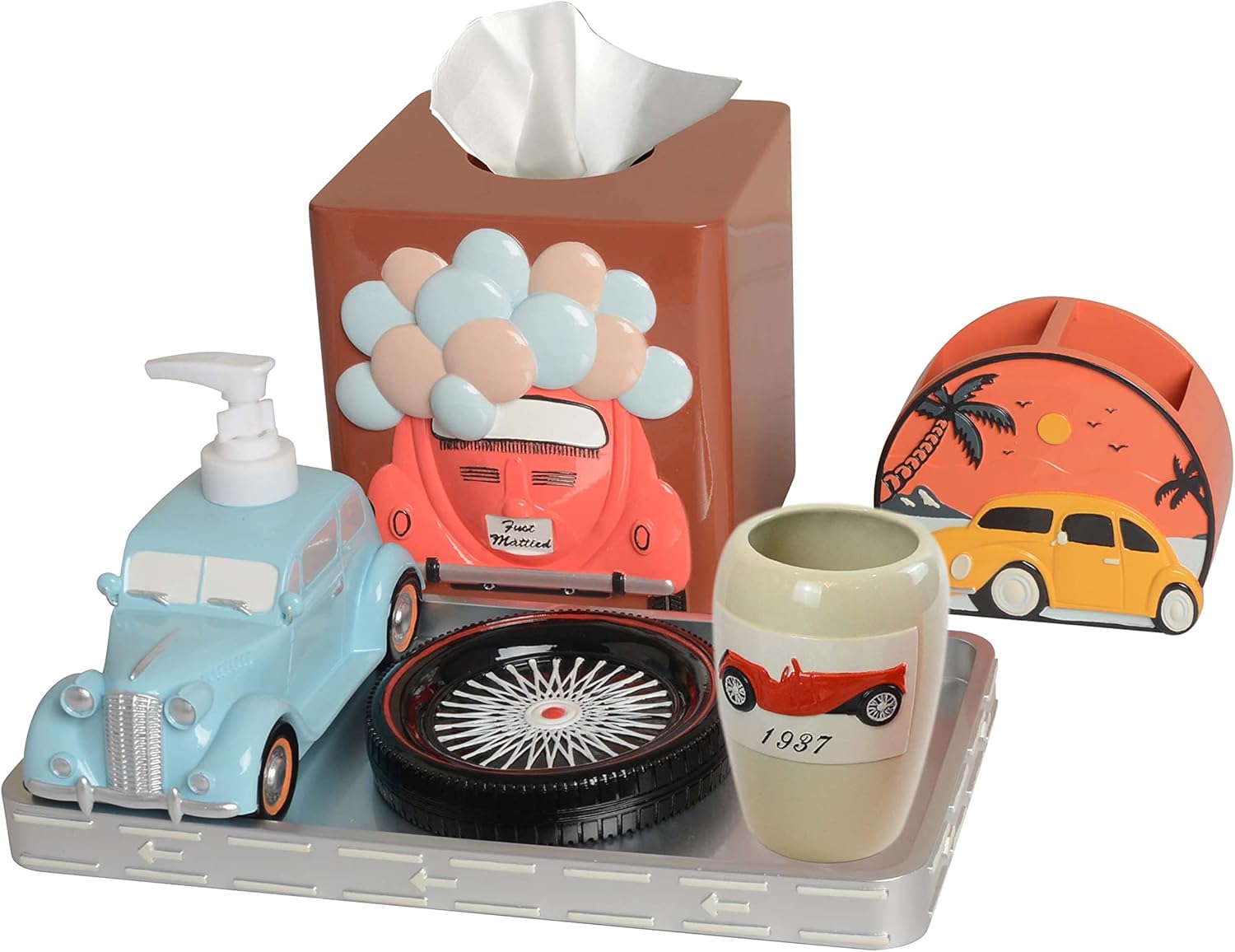 Decozen Kids Bathroom Accessory Set of 6