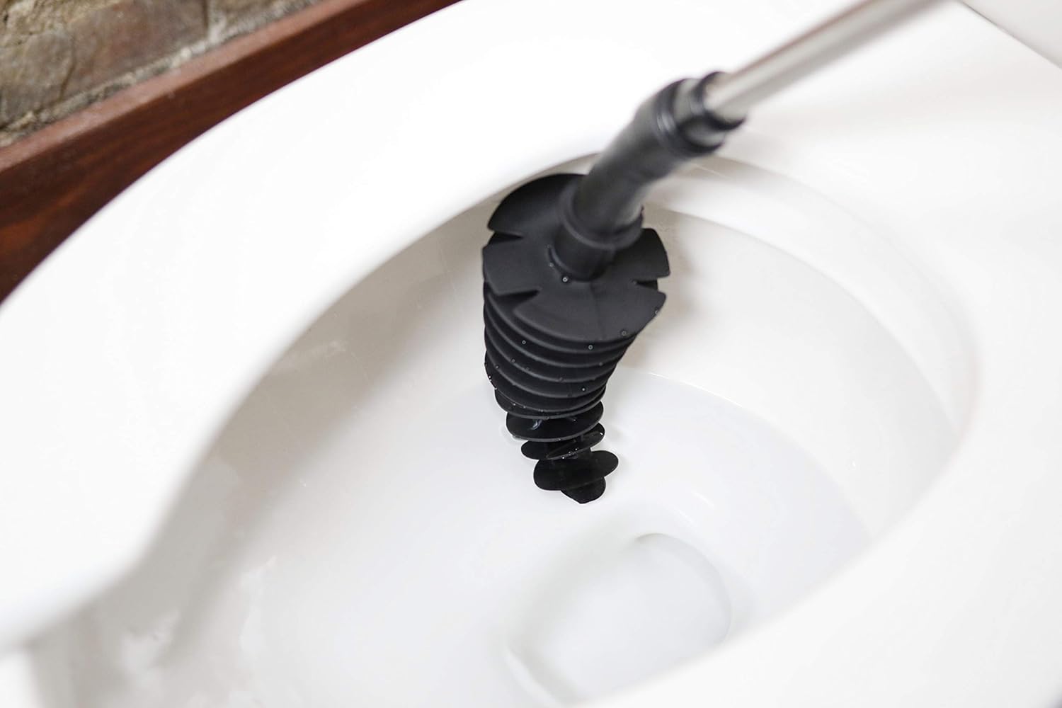 ToiletShroom Plunger with Caddy Holder Black