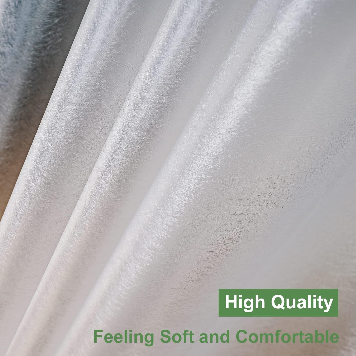 UFRIDAY Extra Long 84 Inch Shower Curtain Liner 72x84 Heavy Duty Frosted EVA