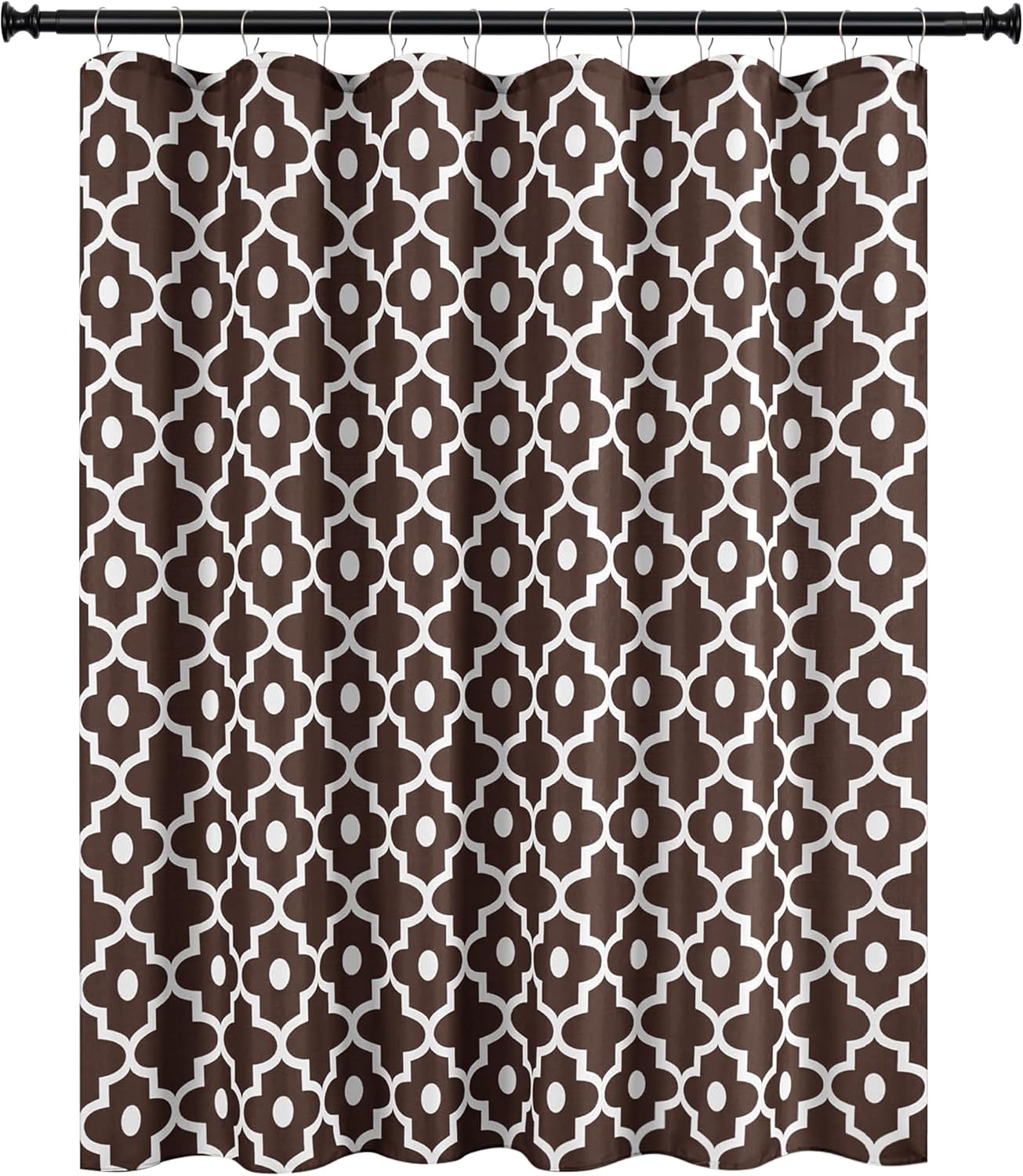 Biscaynebay Textured Brown Shower Curtain 72x72