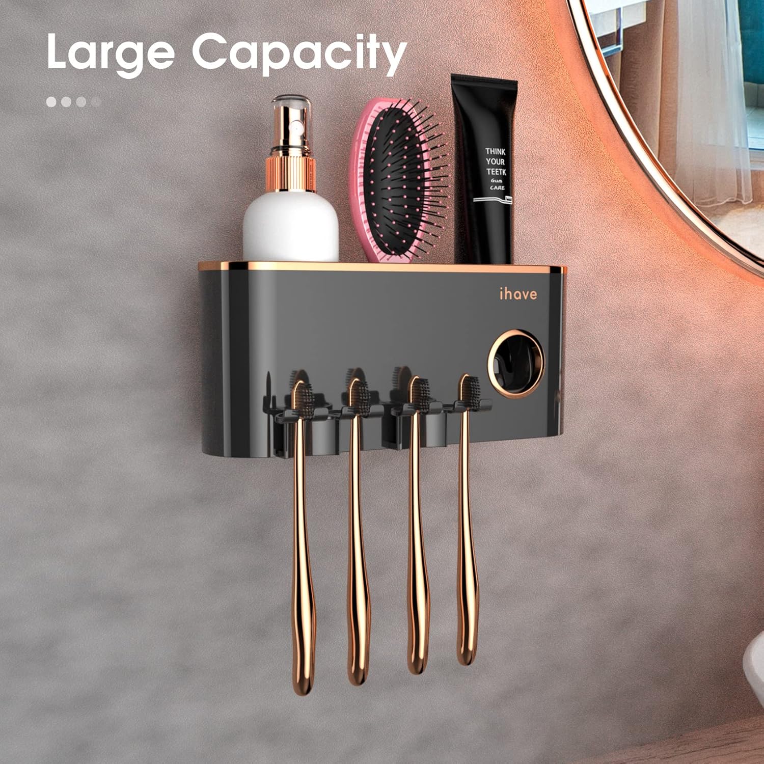 iHave Smart Toothbrush Holder with Dispenser