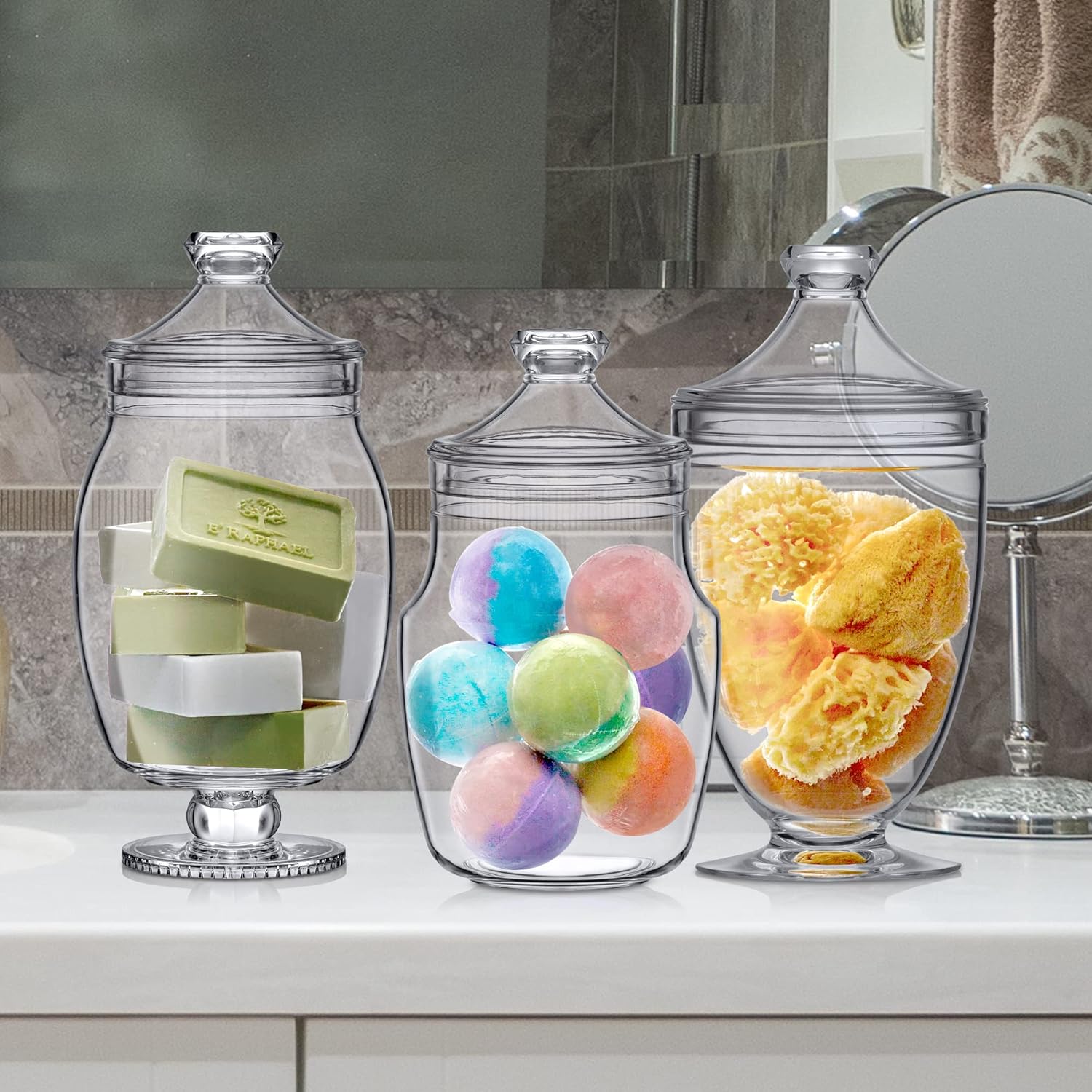 Amazing Abby - Keep - Acrylic Canister Set 3-Piece