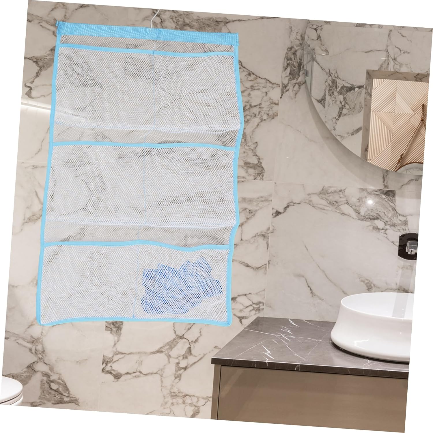 Zerodeko 6-Pocket Mesh Hanging Toiletry Bag