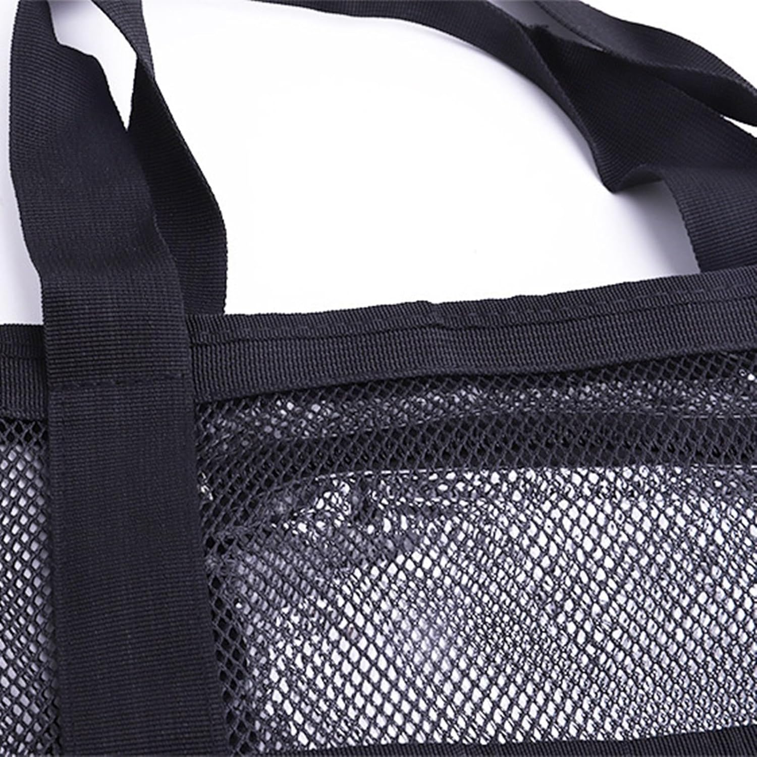 Portable Mesh Shower Caddy with 8 Pockets Black