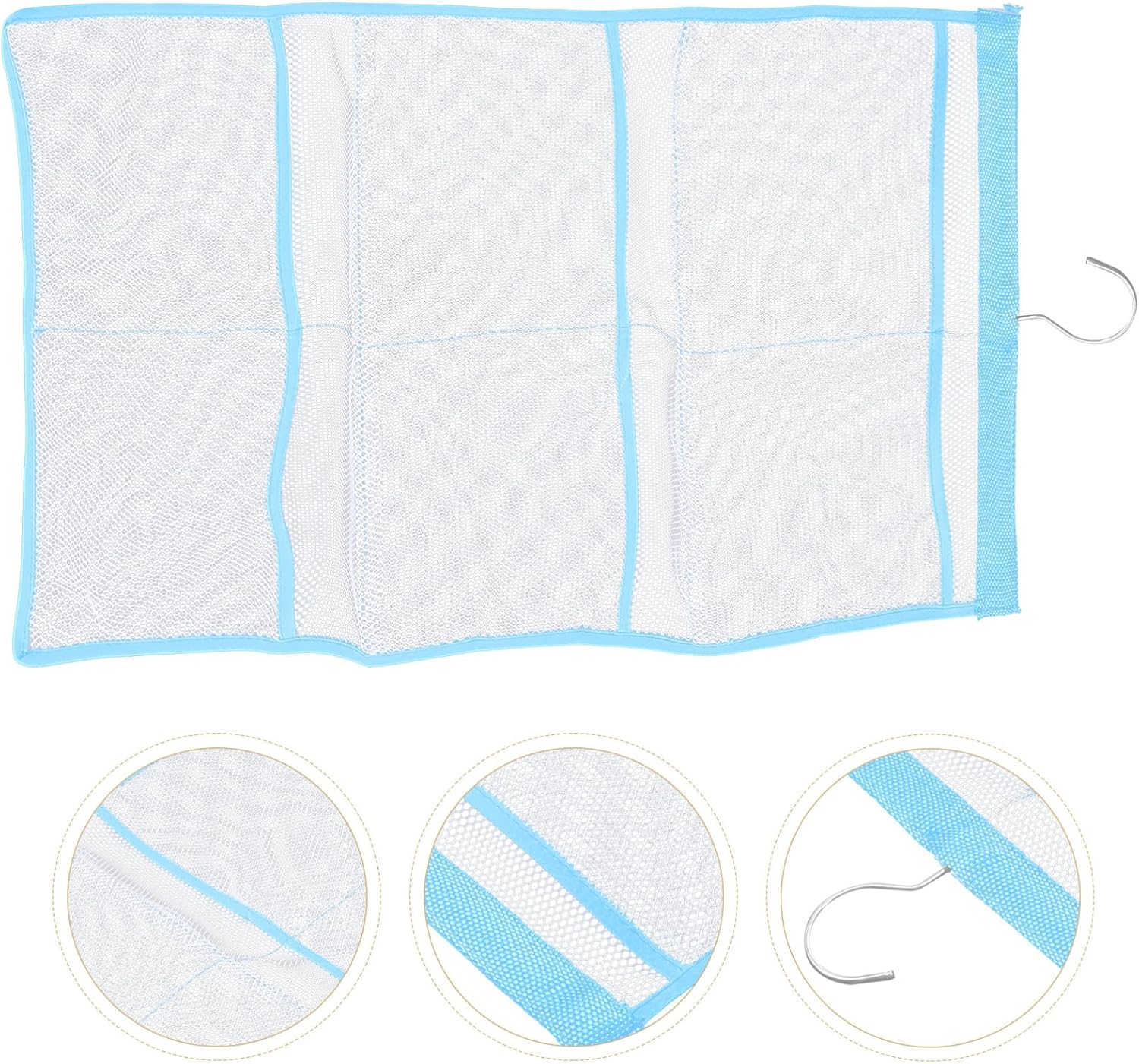 SOLUSTRE 6 Mesh Shower Quick Dry Organizer with Single Hook