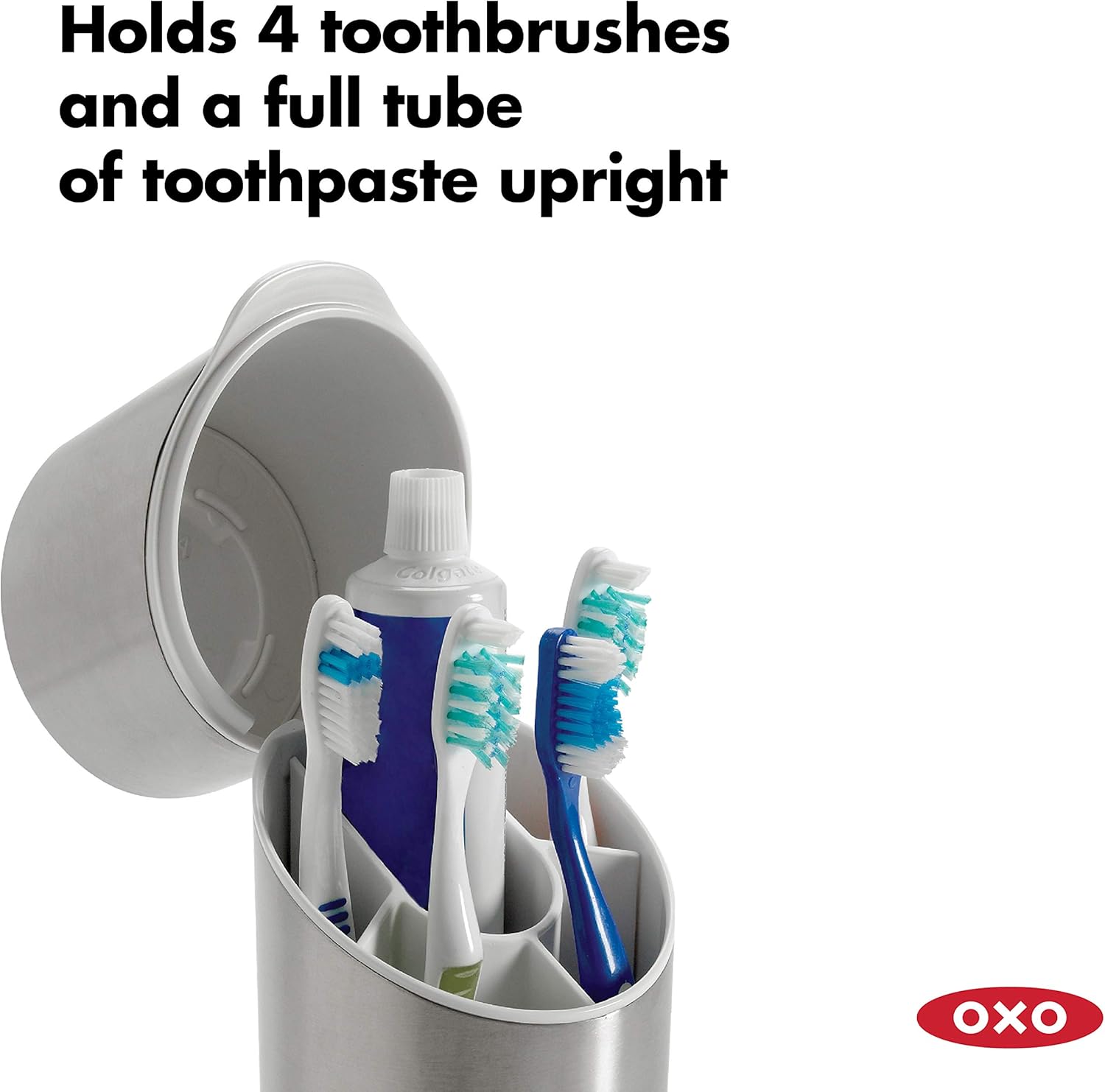 OXO Good Grips Toothbrush Holder with Divider