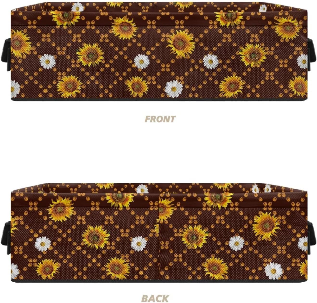 Sunflower Daisy Toilet Paper Basket with Handle