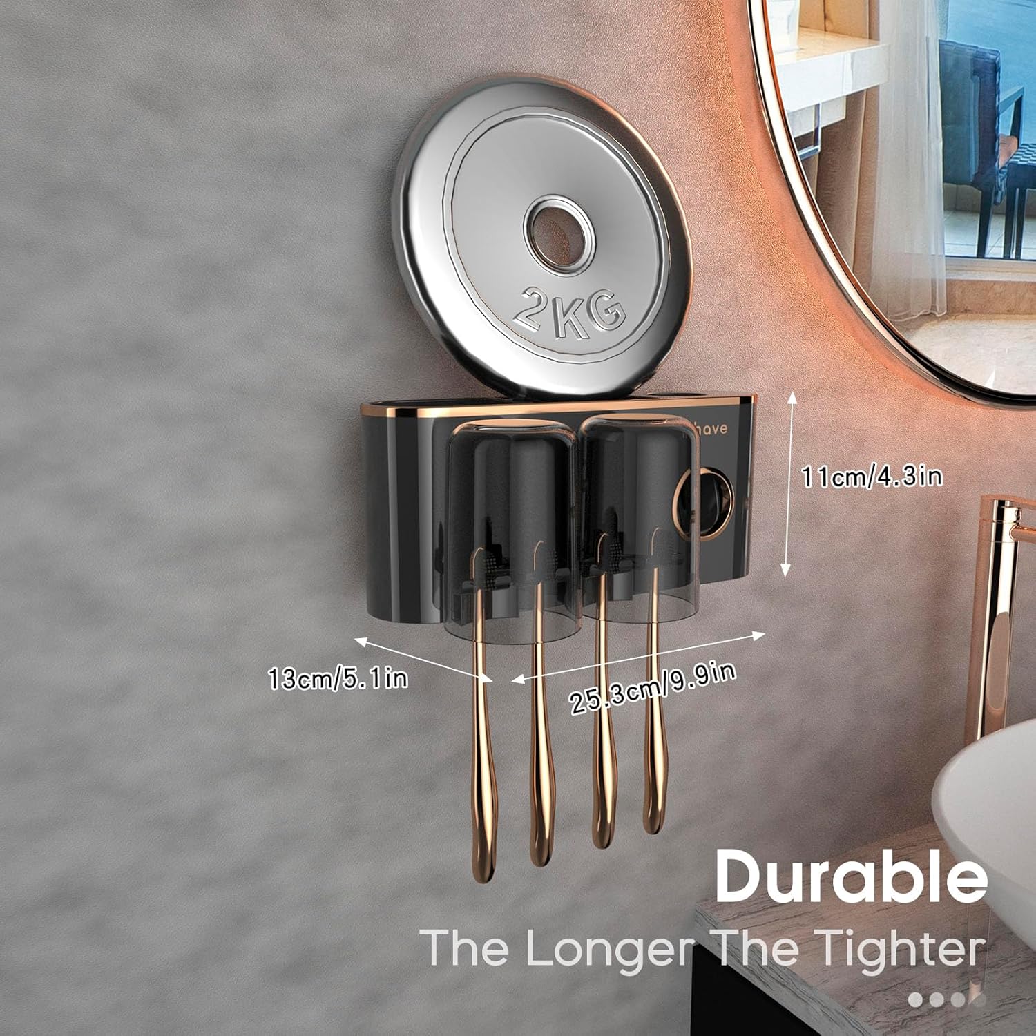 iHave Smart Toothbrush Holder with Dispenser