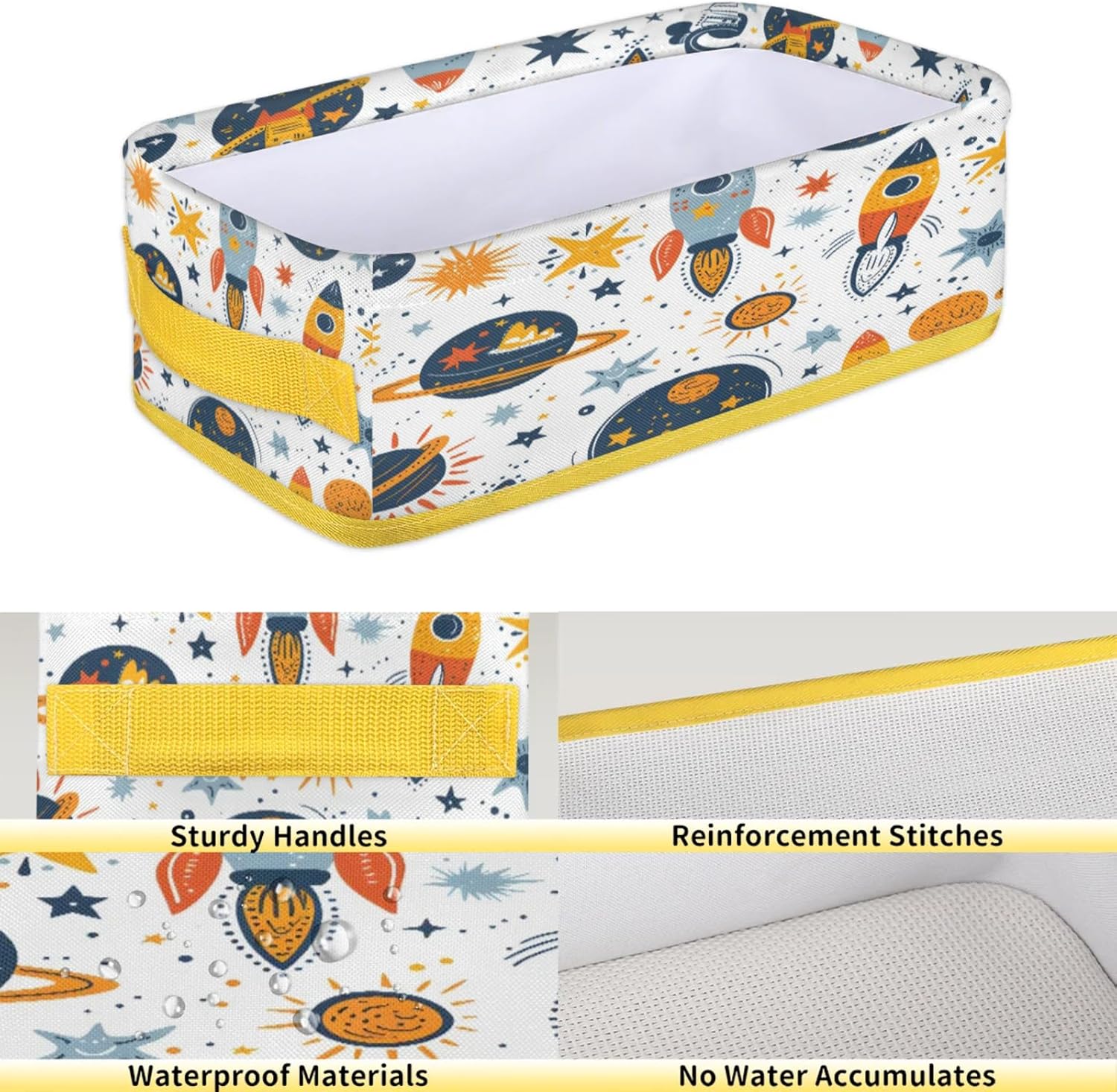 Solar System Toilet Paper Basket with Handles