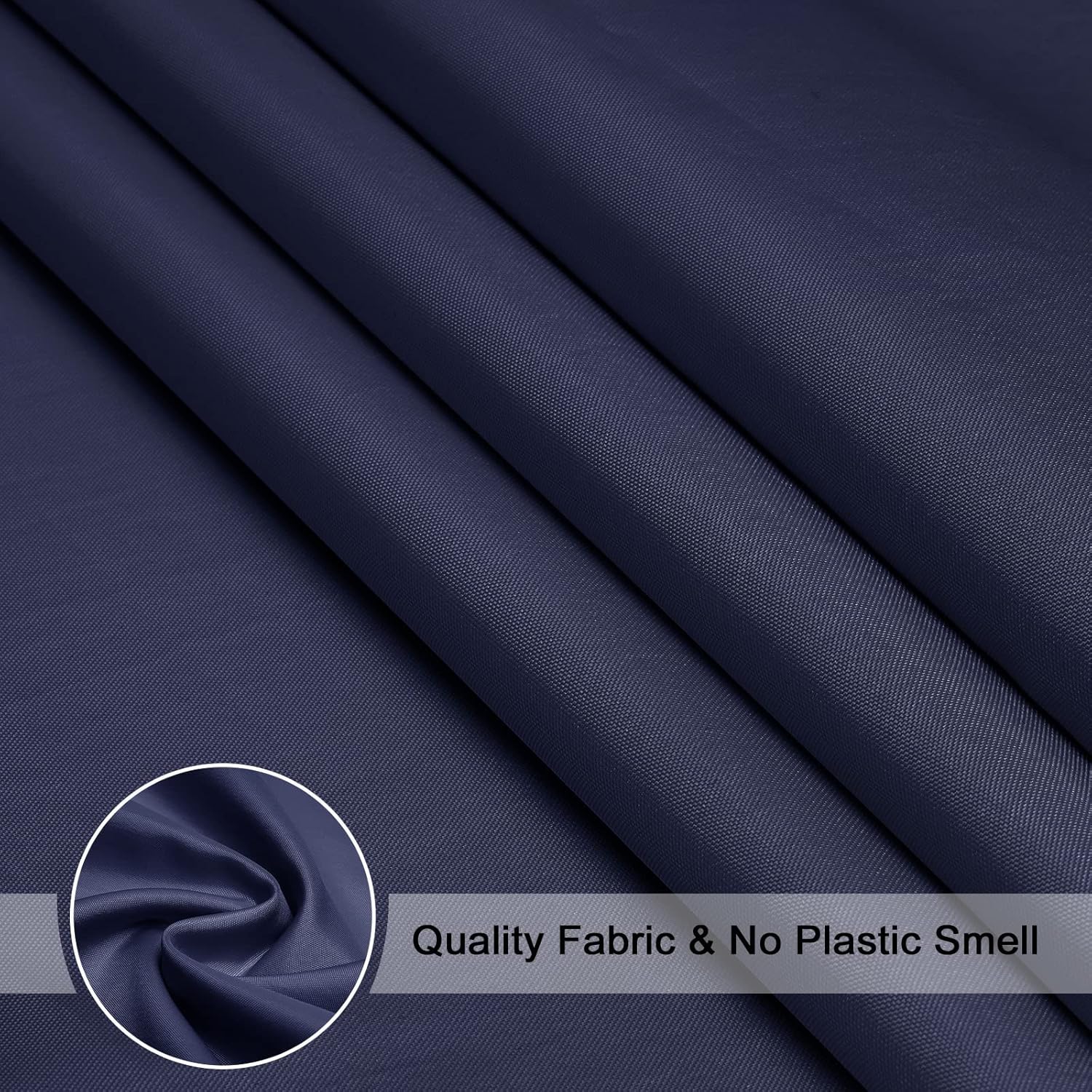 EurCross Blue Extra Long Shower Curtain Liner 72 x 84 Inches