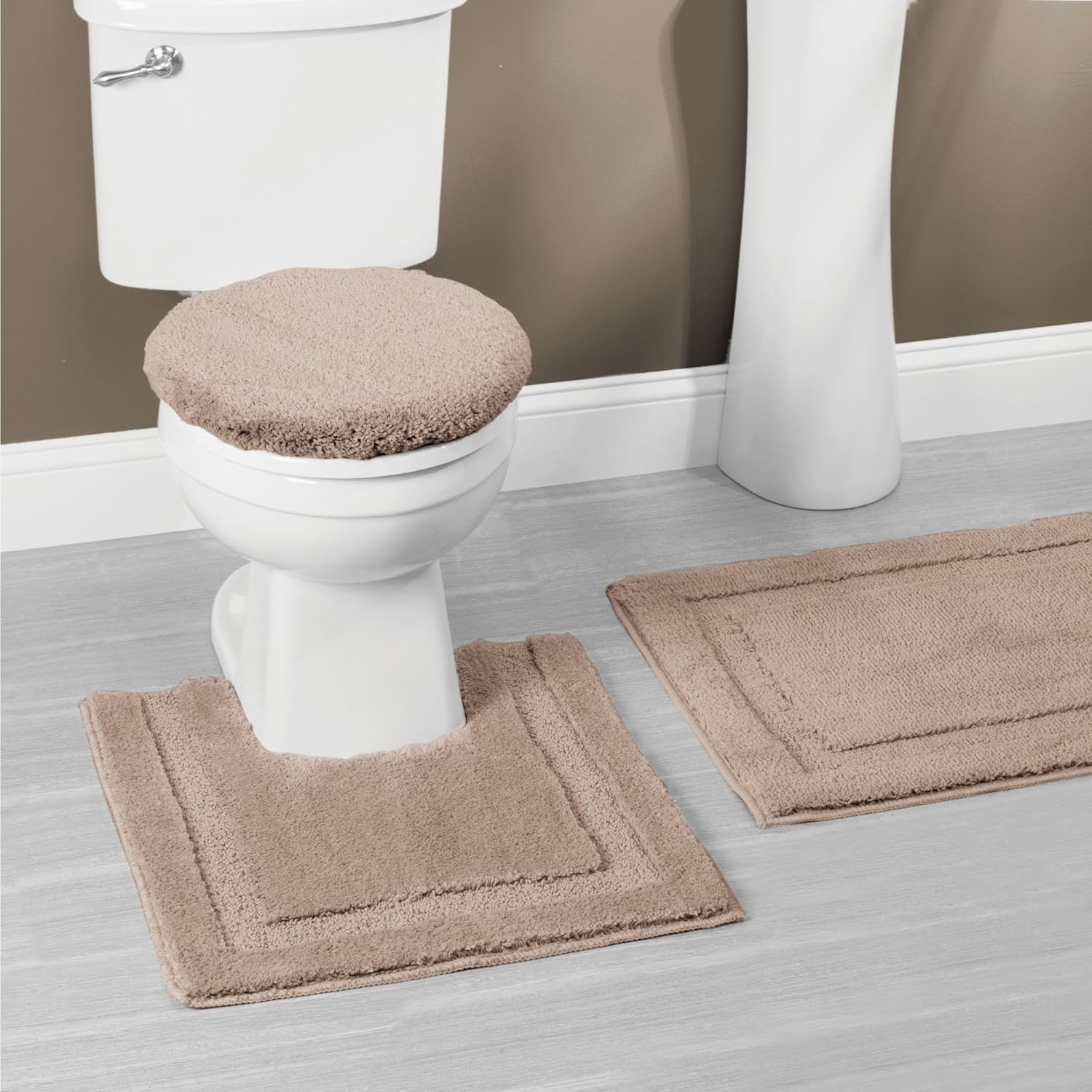 InterDesign Microfiber Toilet Lid Cover 16x14