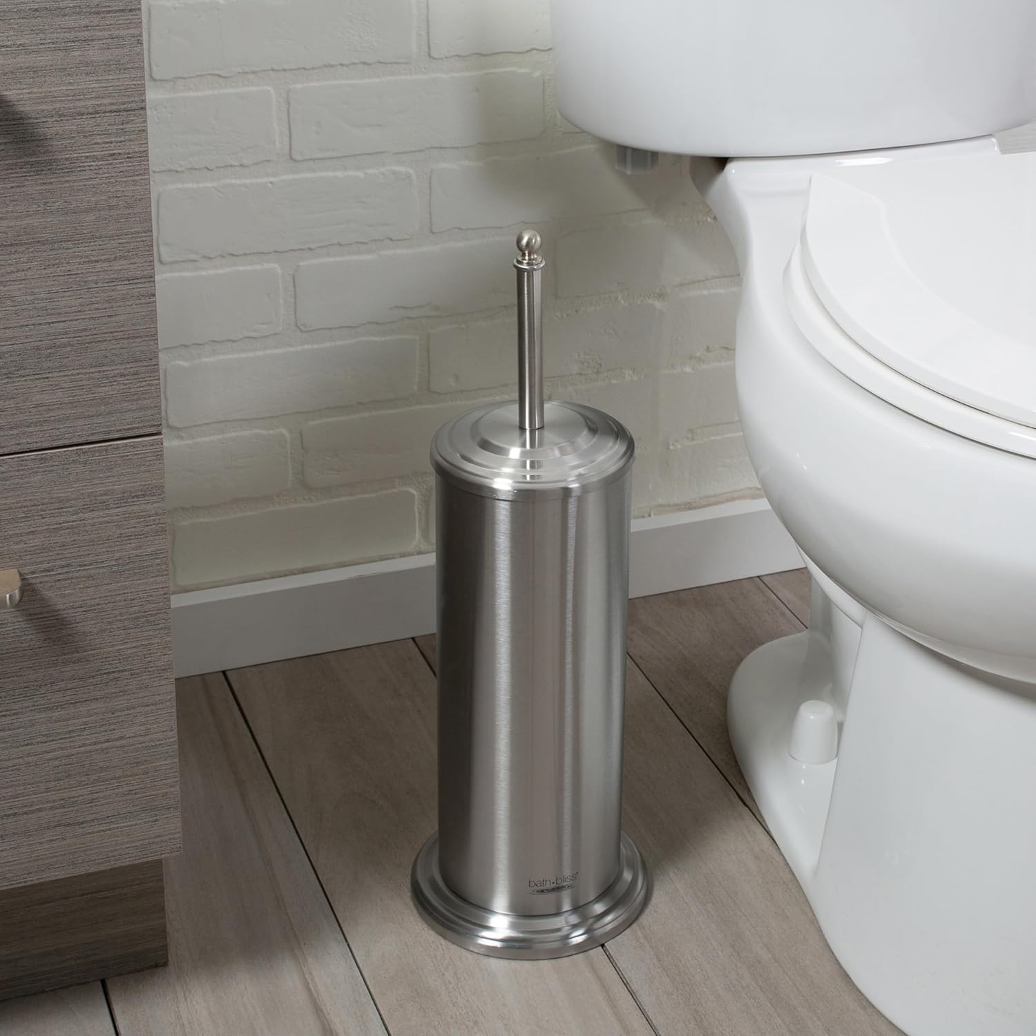 Bath Bliss Toilet Plunger Holder Stainless Steel