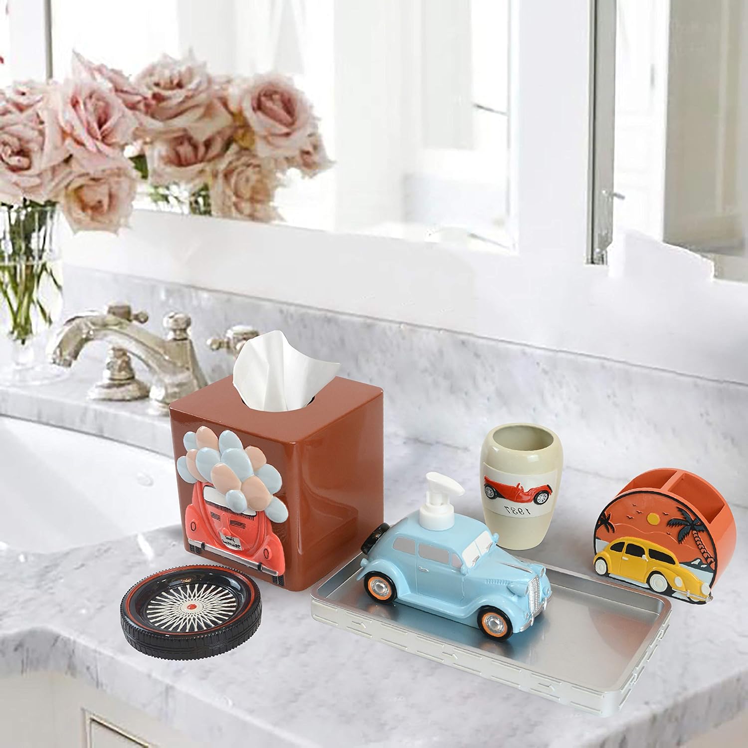 Decozen Kids Bathroom Accessory Set of 6