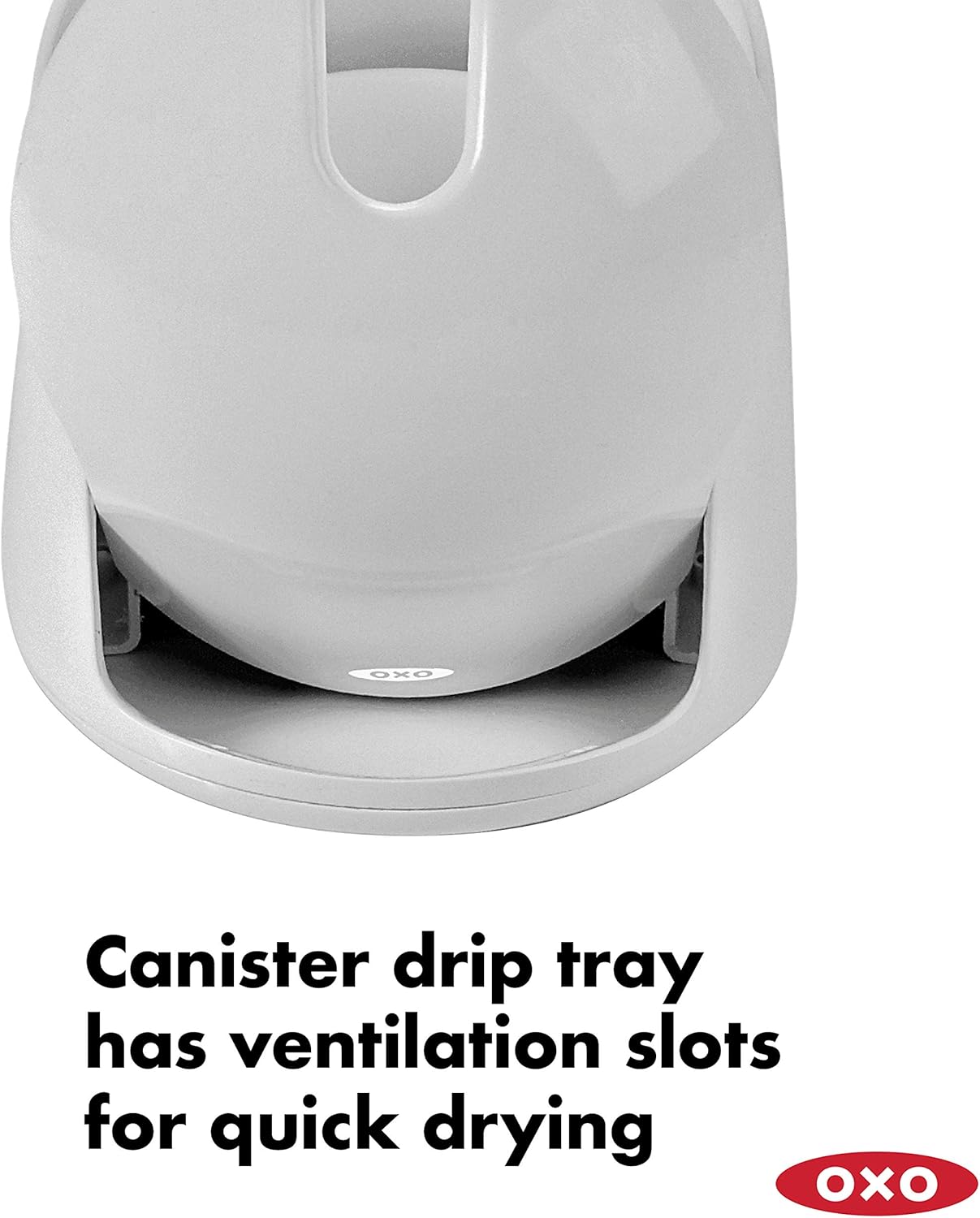 OXO Good Grips Compact Toilet Brush with Canister - Gray