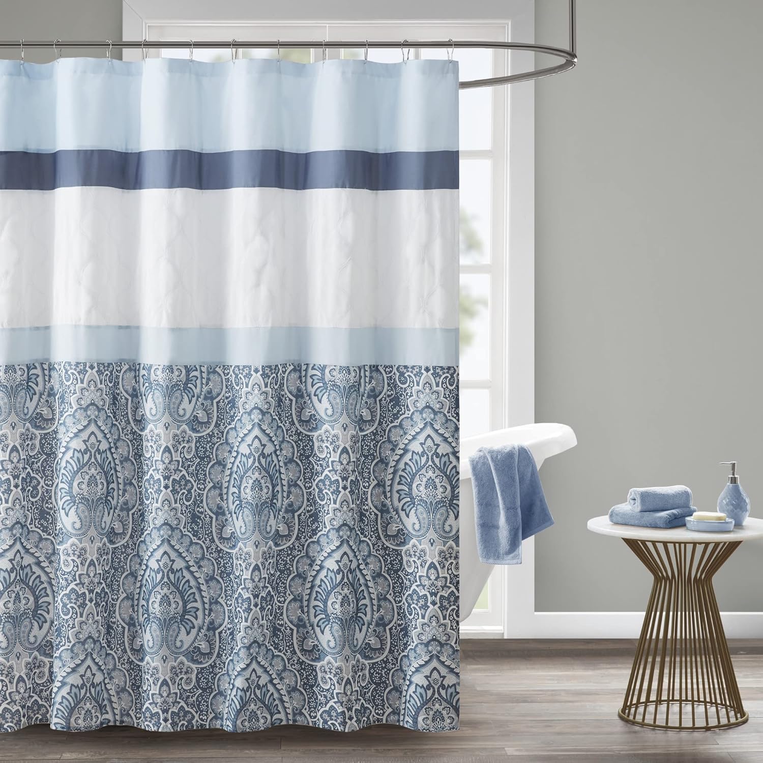 510 DESIGN Shawnee Shower Curtain Blue 72x72