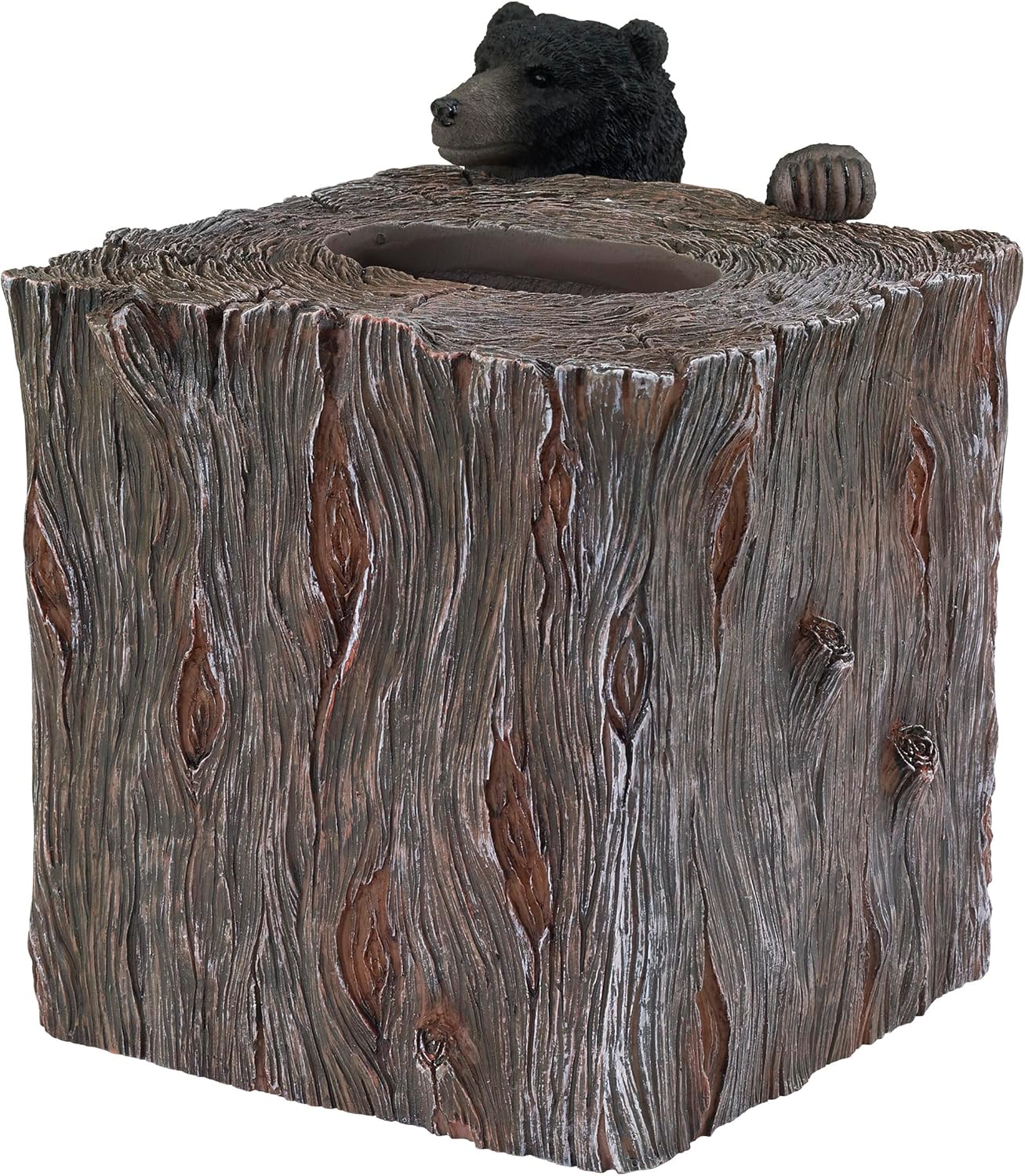 Avanti Linens Tissue Box Cover Black Bear Design