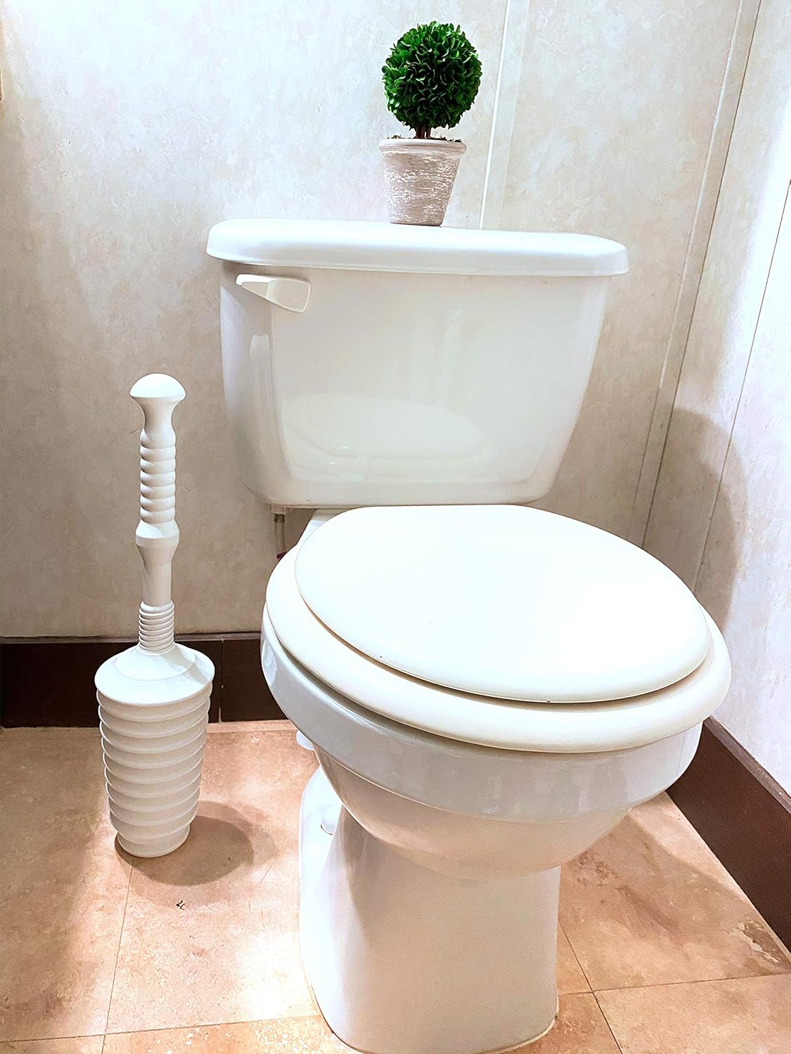 Master Plunger MP500-4T Heavy Duty Toilet Plunger Kit with Tall Bucket