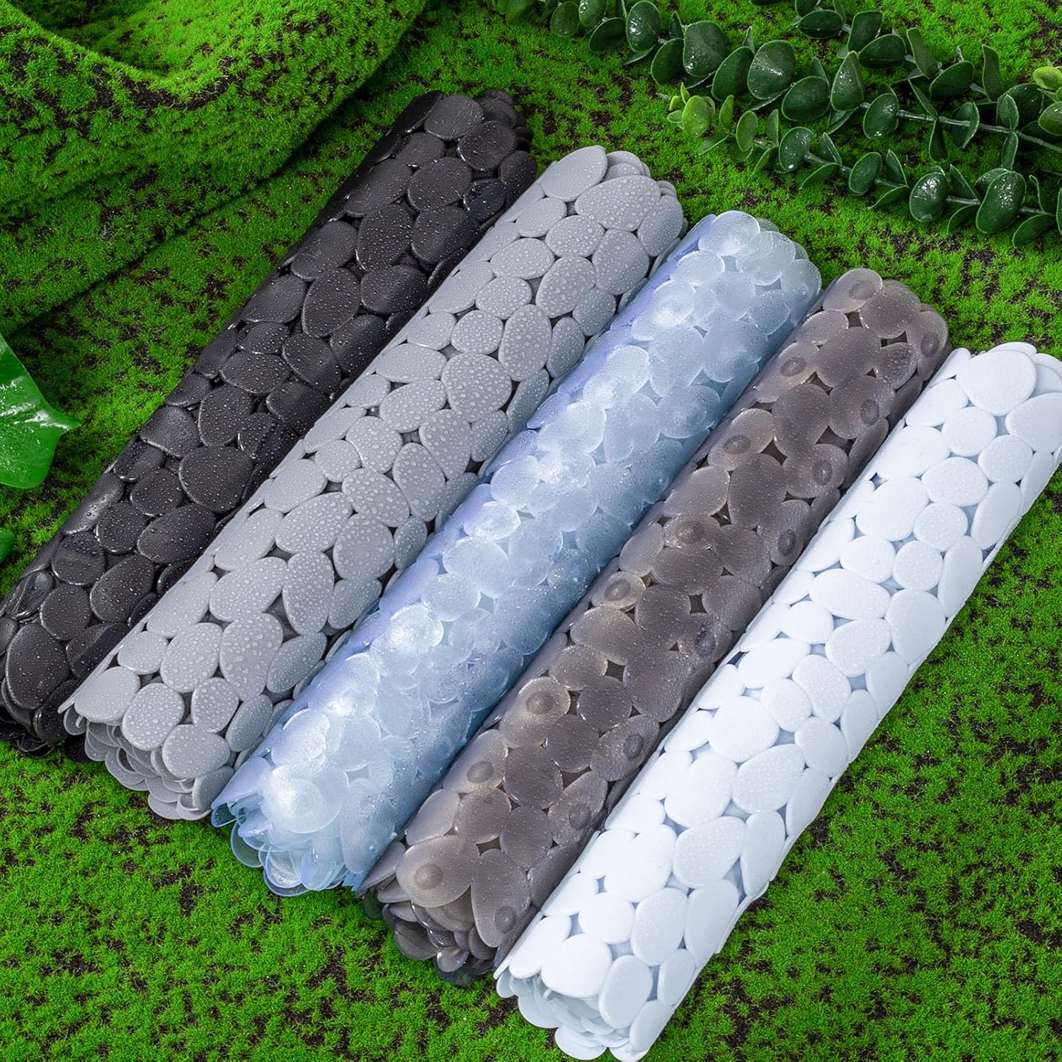 Non-Slip Bathtub Mat with Suction Cups and Drainage Holes