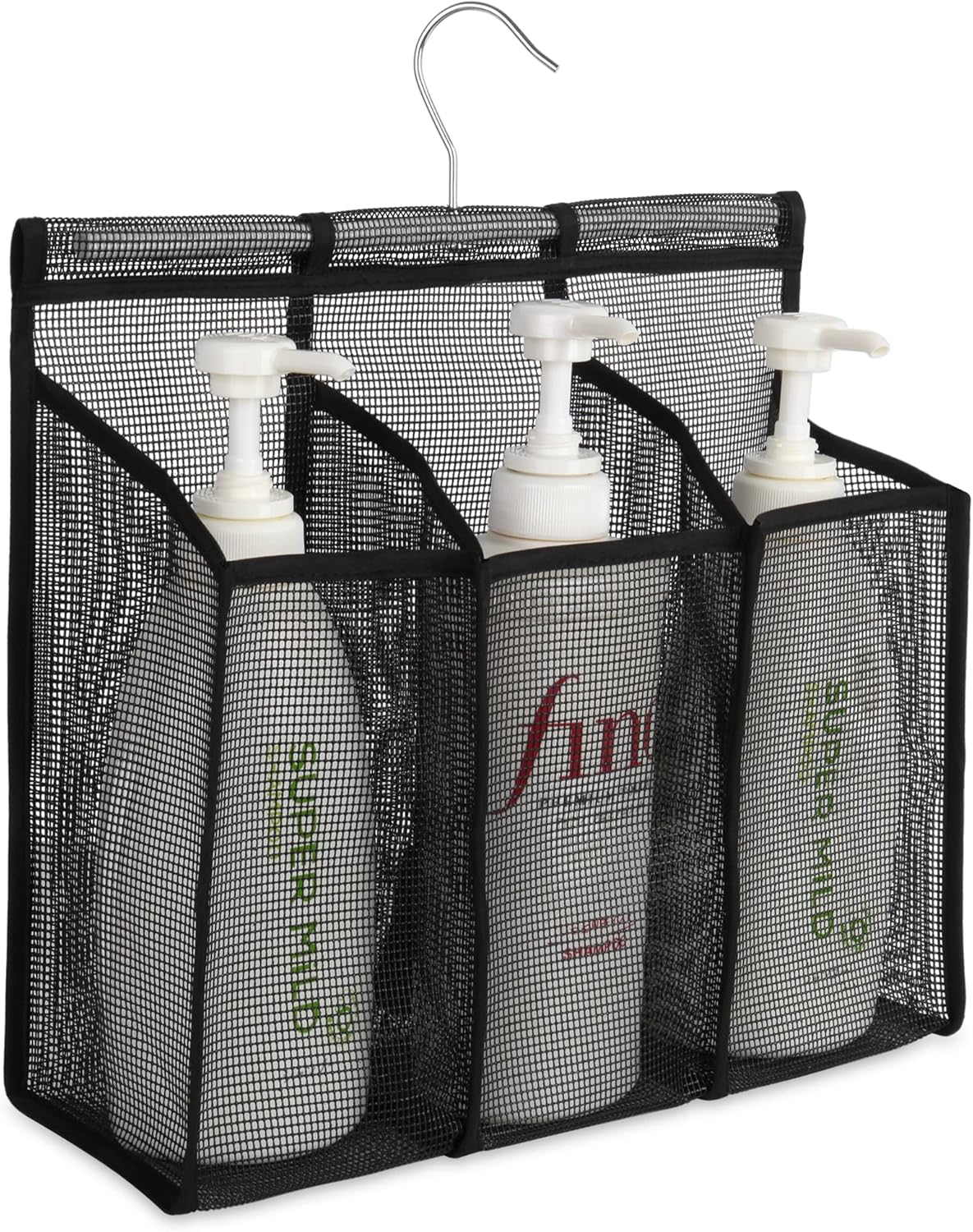 Phying Hanging Hook Bath Basket with 3 Pockets 1