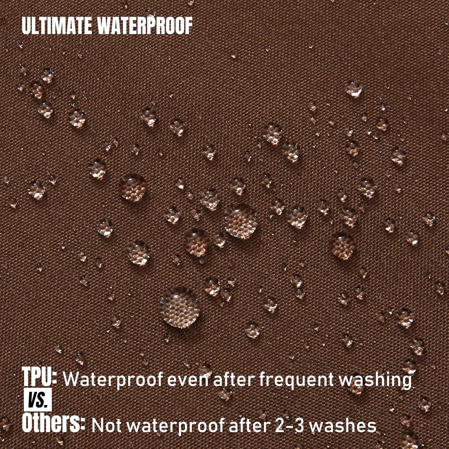 NY HOME Ultimate Waterproof Shower Liner 72x72 Brown