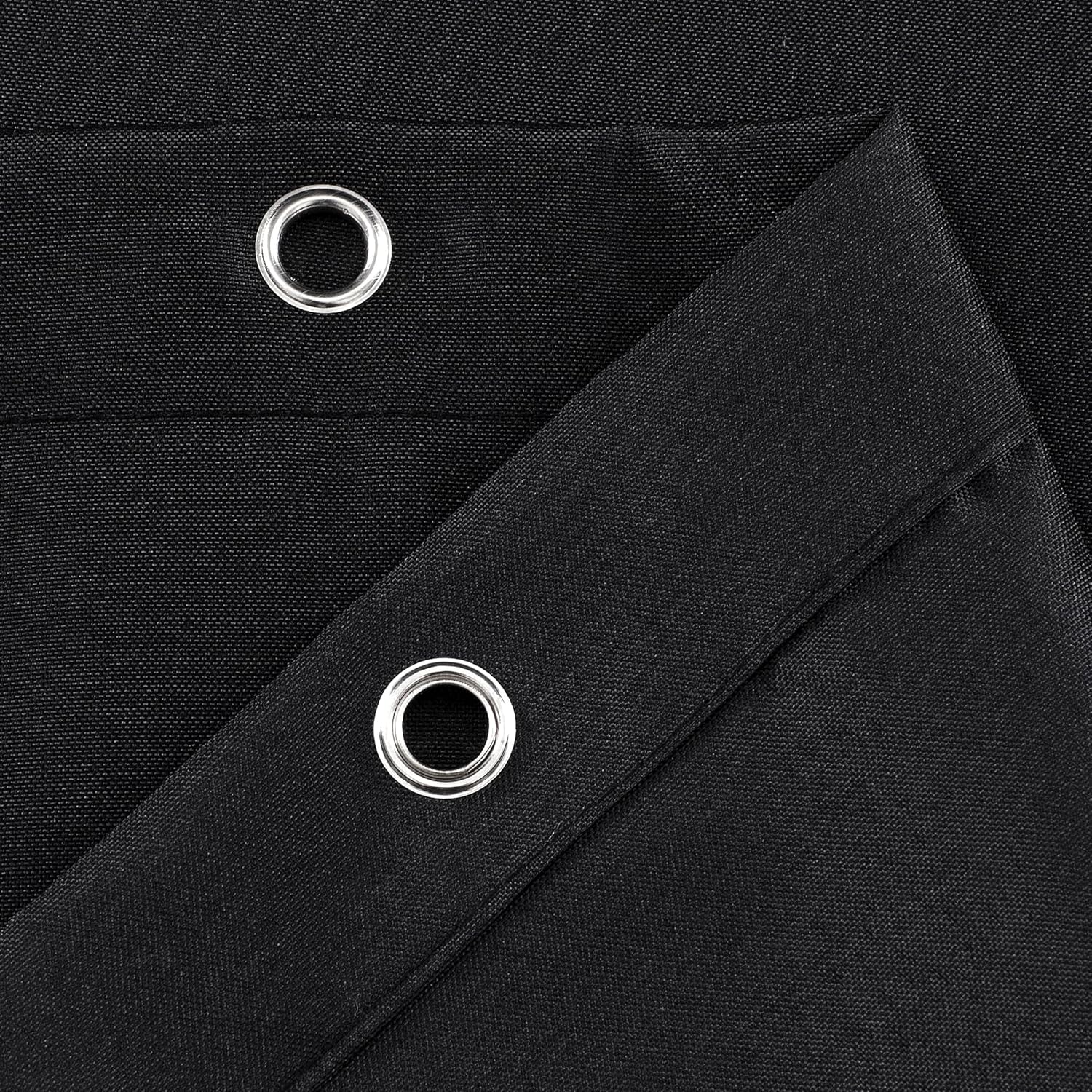 GoodGram Hotel Water Resistant Shower Curtain Liner - Black