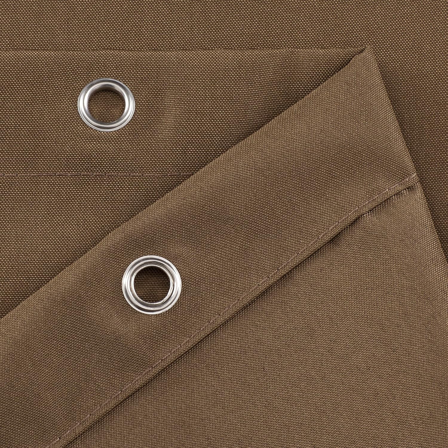 GoodGram Hotel Water Resistant Shower Curtain Liner - Brown 1