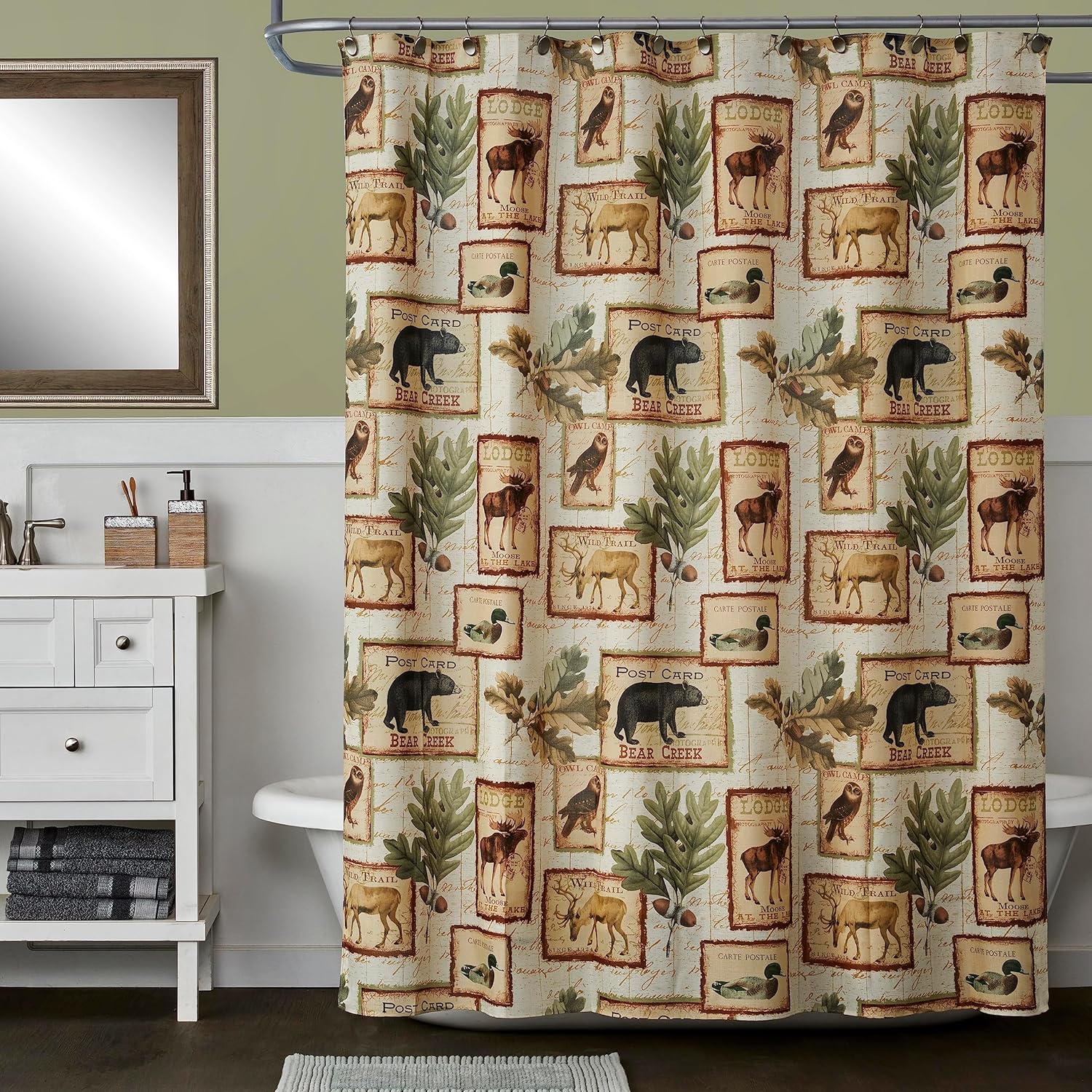 SKL Home Lodge Memories Shower Curtain 70x72 1